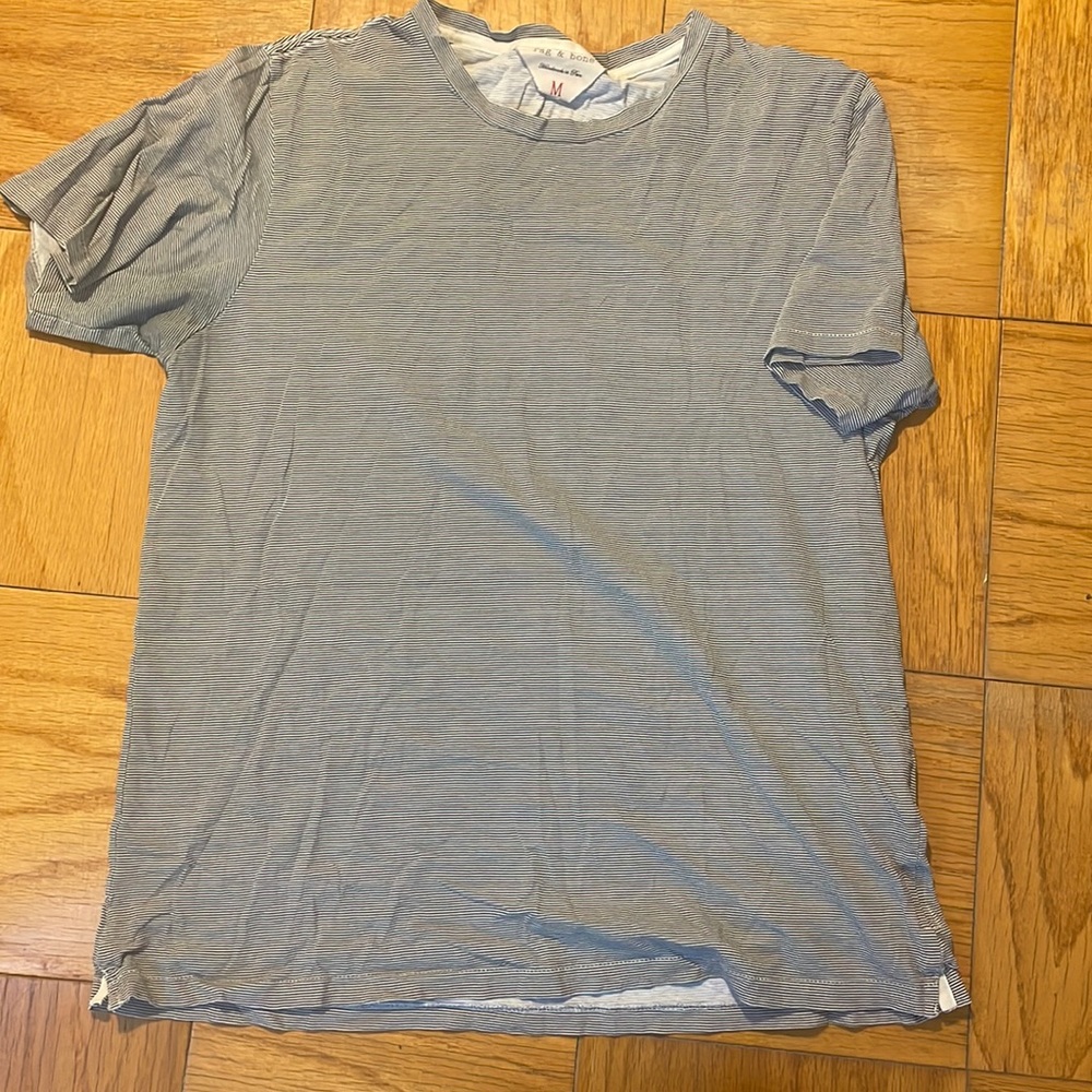 Rag and bone horizontal stripe cotton tee